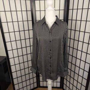 Equipment Femme Check Blouse Sz M